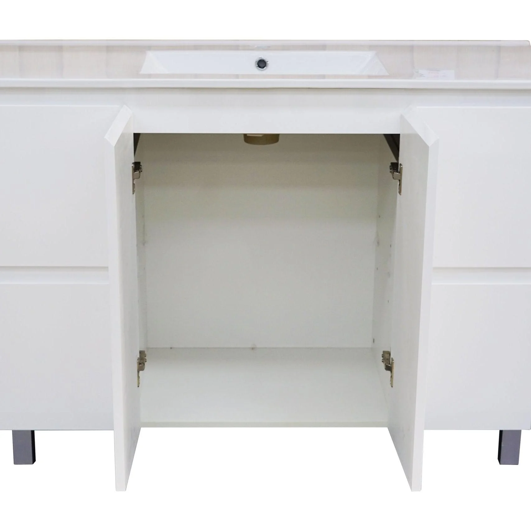 TM Square White Gloss Vanity 1200mm - Image 3