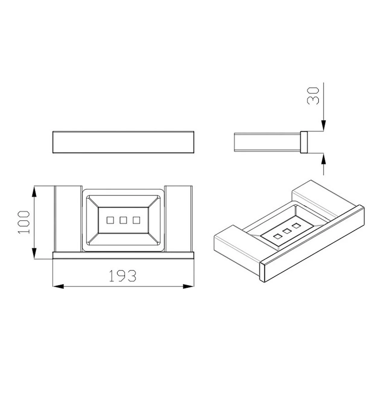 BK1608 Soap Tray - Image 3