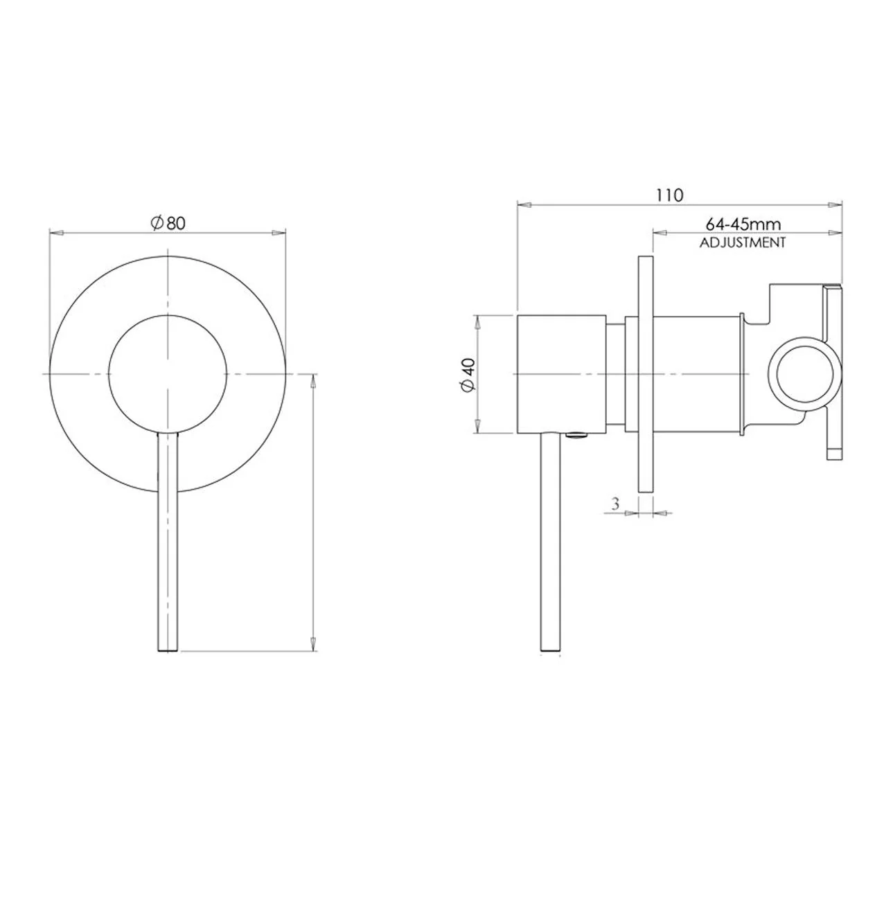 BKM206 Shower Mixer - Image 3
