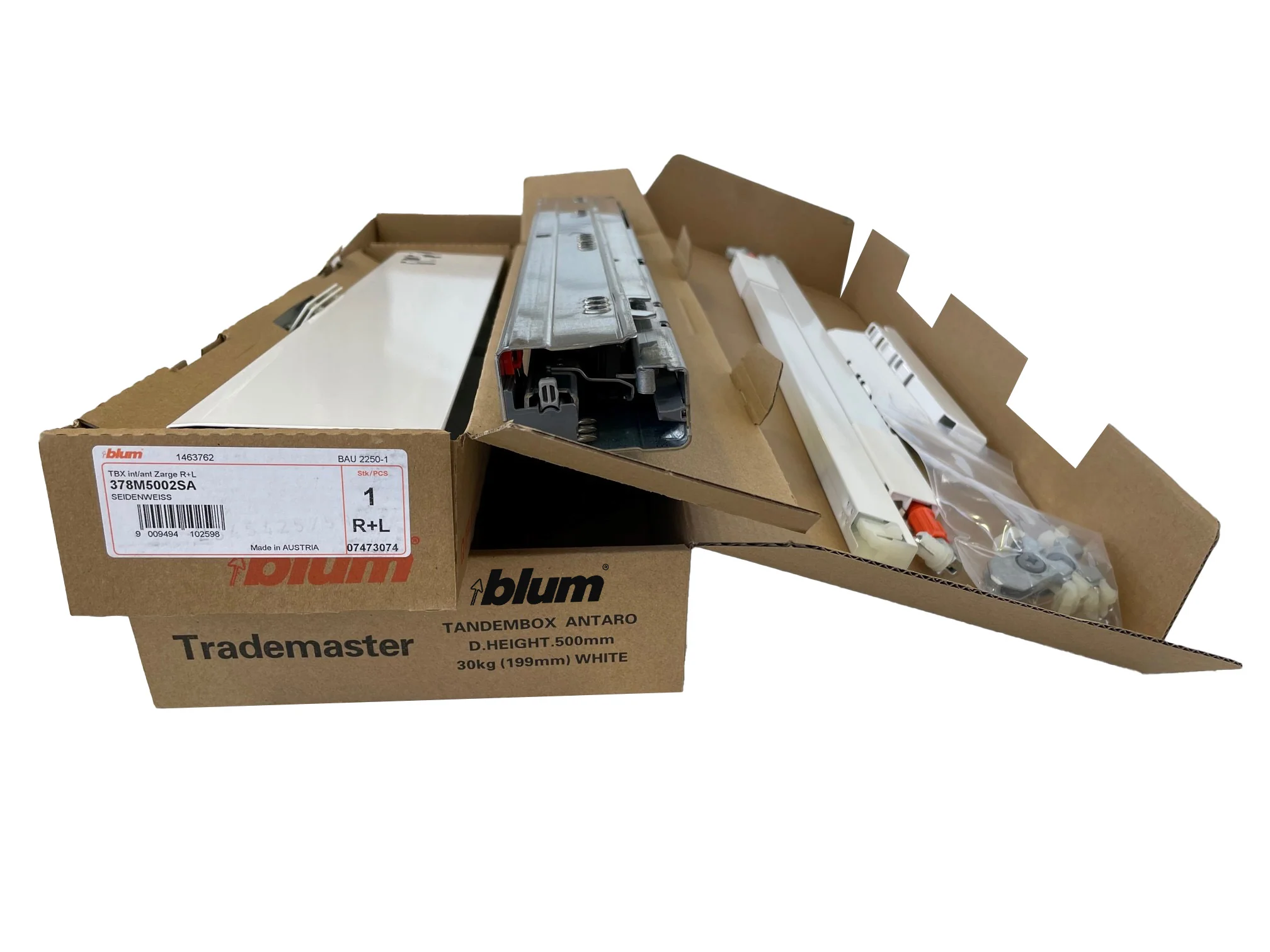 Blum Tandembox Antaro Kit D Height 199mm – White 500mm Depth - Image 2