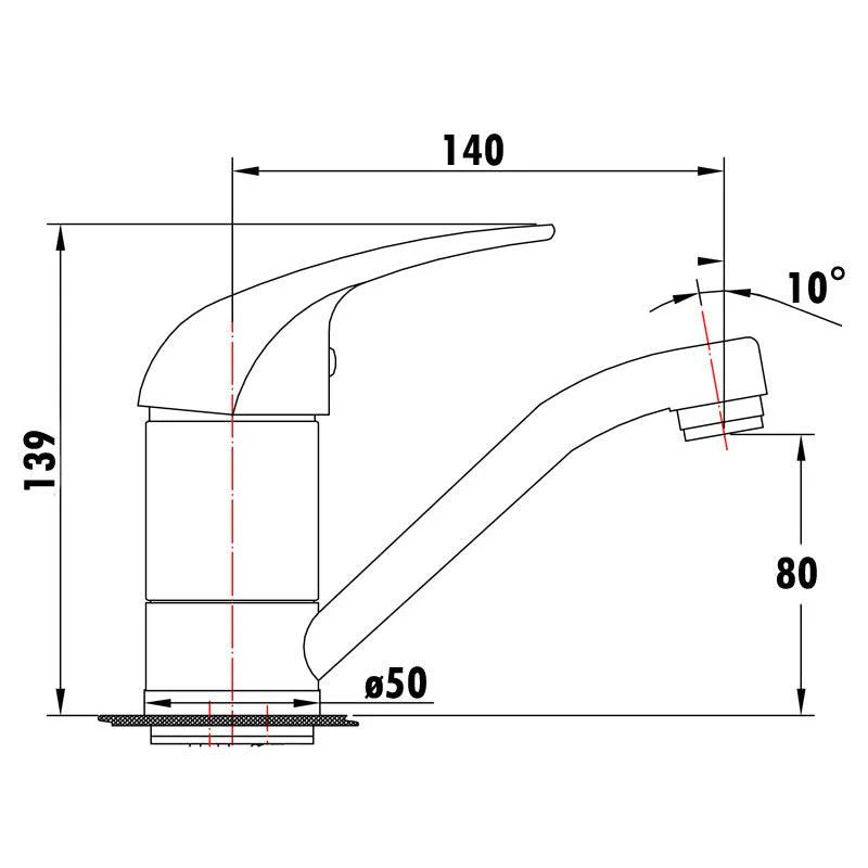 Chrome Basin Tap Mixer BKMT001B.LF - Image 5