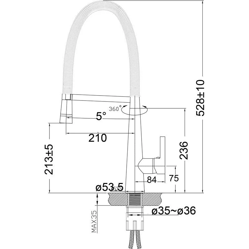 Chrome Sink Tap Mixer with KM003LED - Image 6