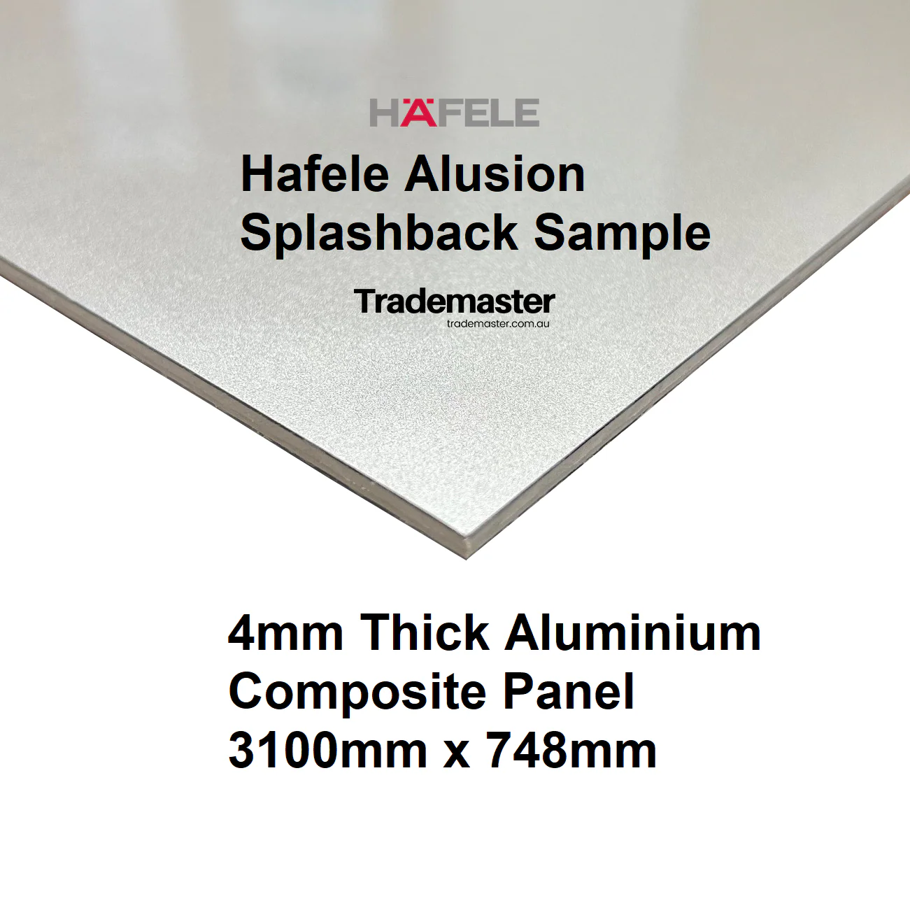 Champagne Silver Matt - Hafele Alusion Splashback - Image 3
