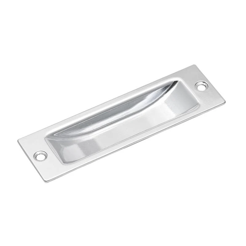 Flush Pull Handle - Chrome & Satin