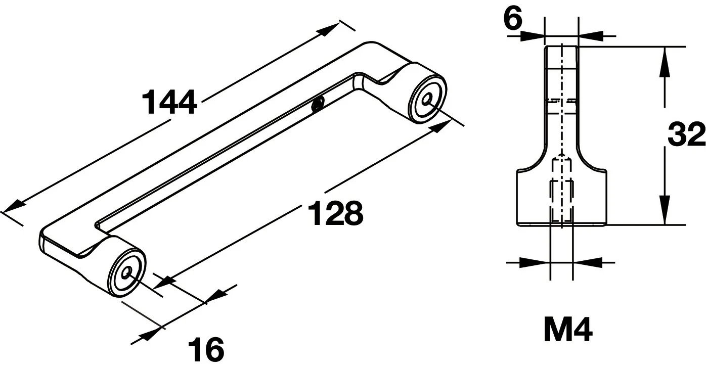 Furniture Handle Deco H1565 - By Hafele - Image 7