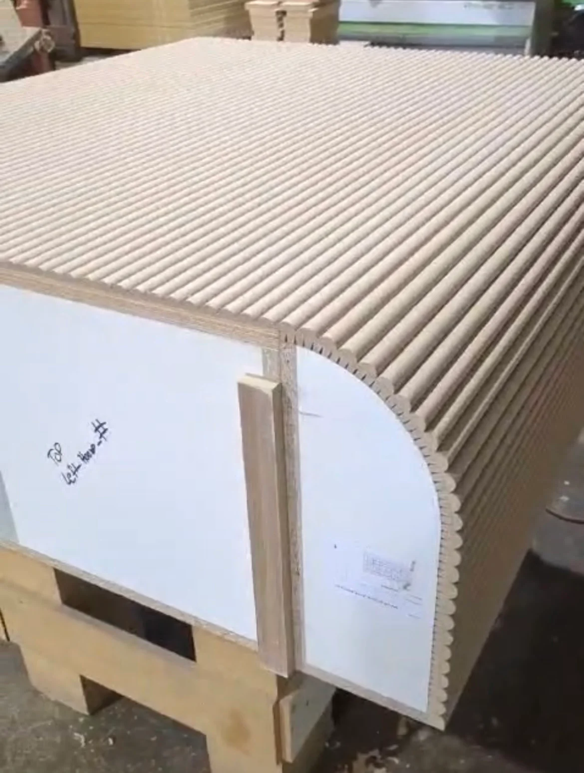 Half Round Bending Panel 2400x1200x9mm - Raw MR MDF - Image 6
