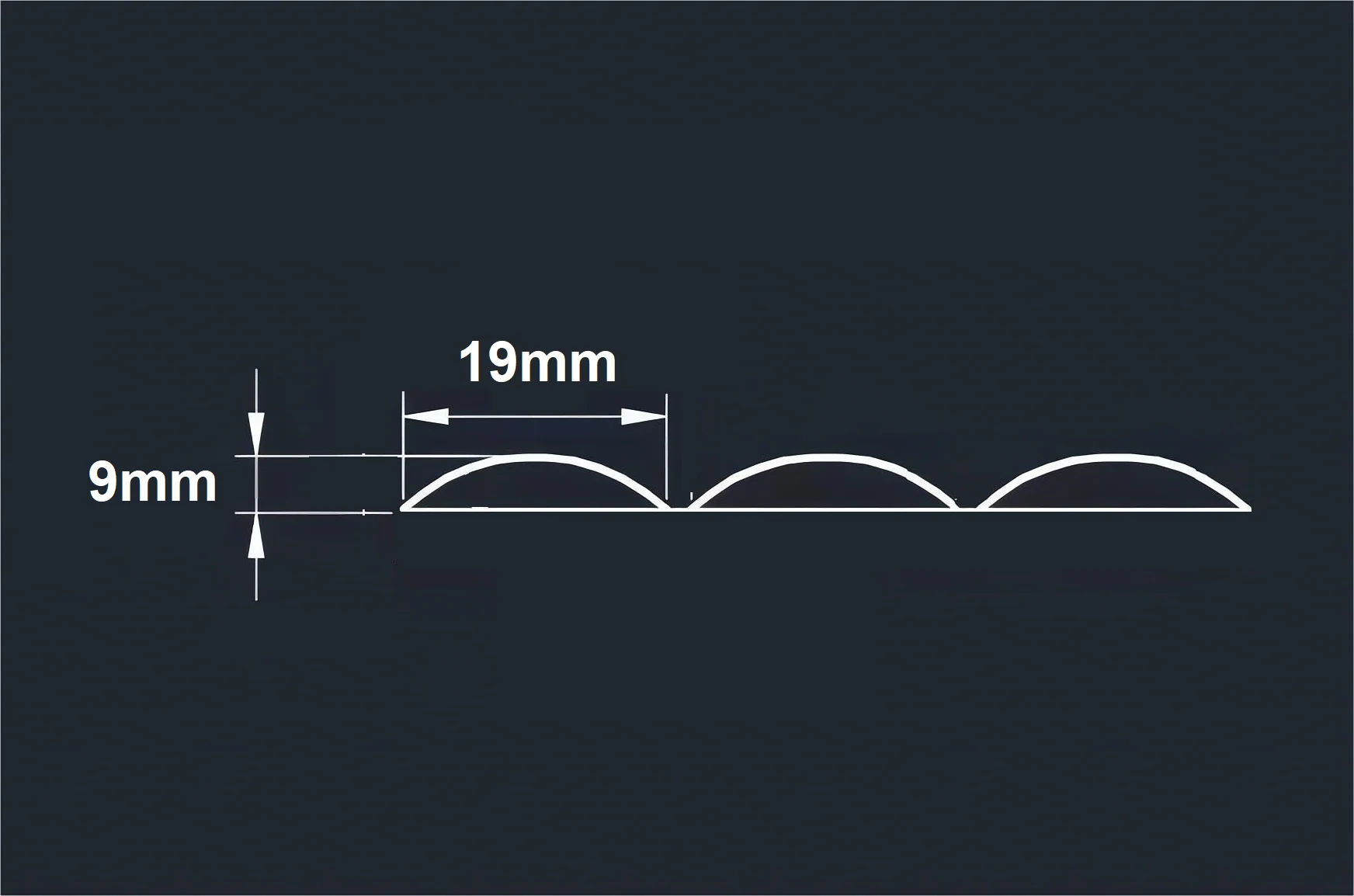 Half Round Bending Panel 2400x1200x9mm - Raw MR MDF - Image 7
