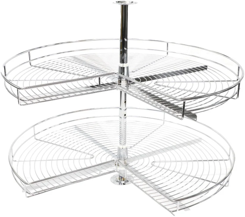 Lazy Susan 3/4 Carasoul Set Chrome Grid 900mm - By Hafele - Image 4