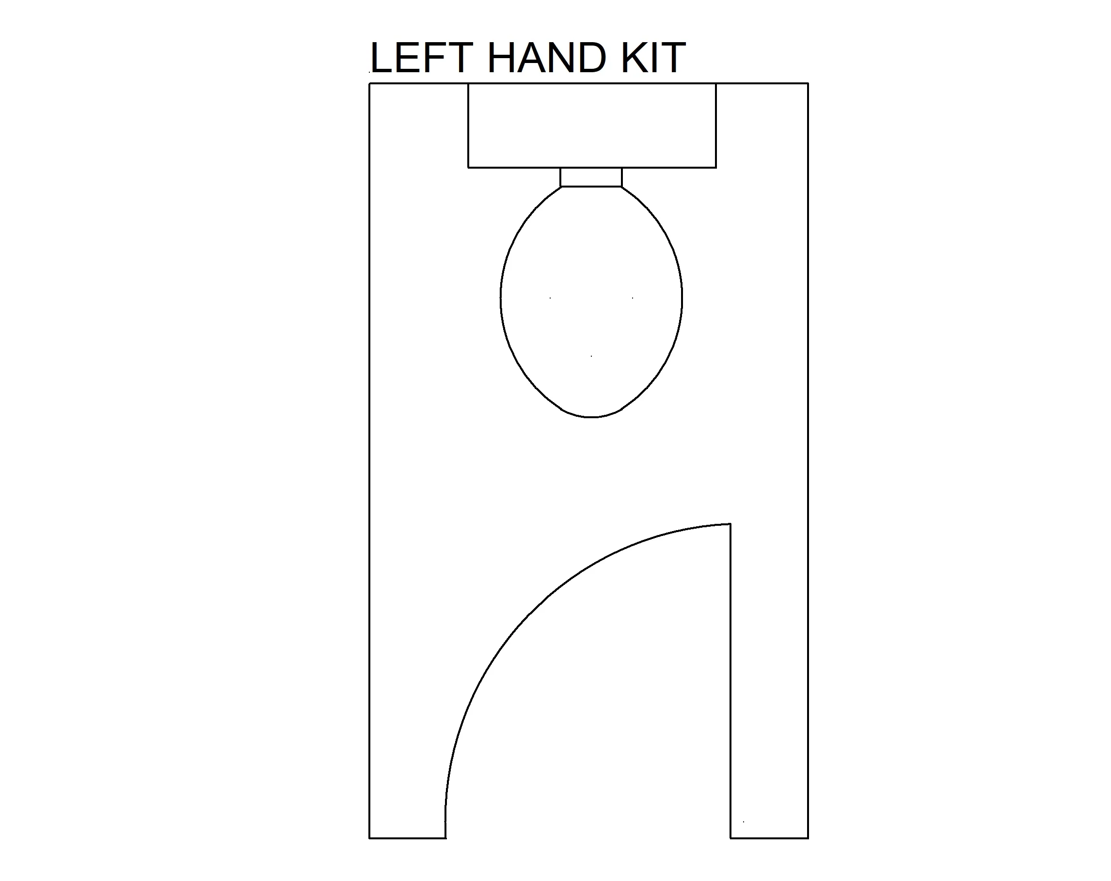 Left Hand Hinge Kit & Lock Partition - Image 2