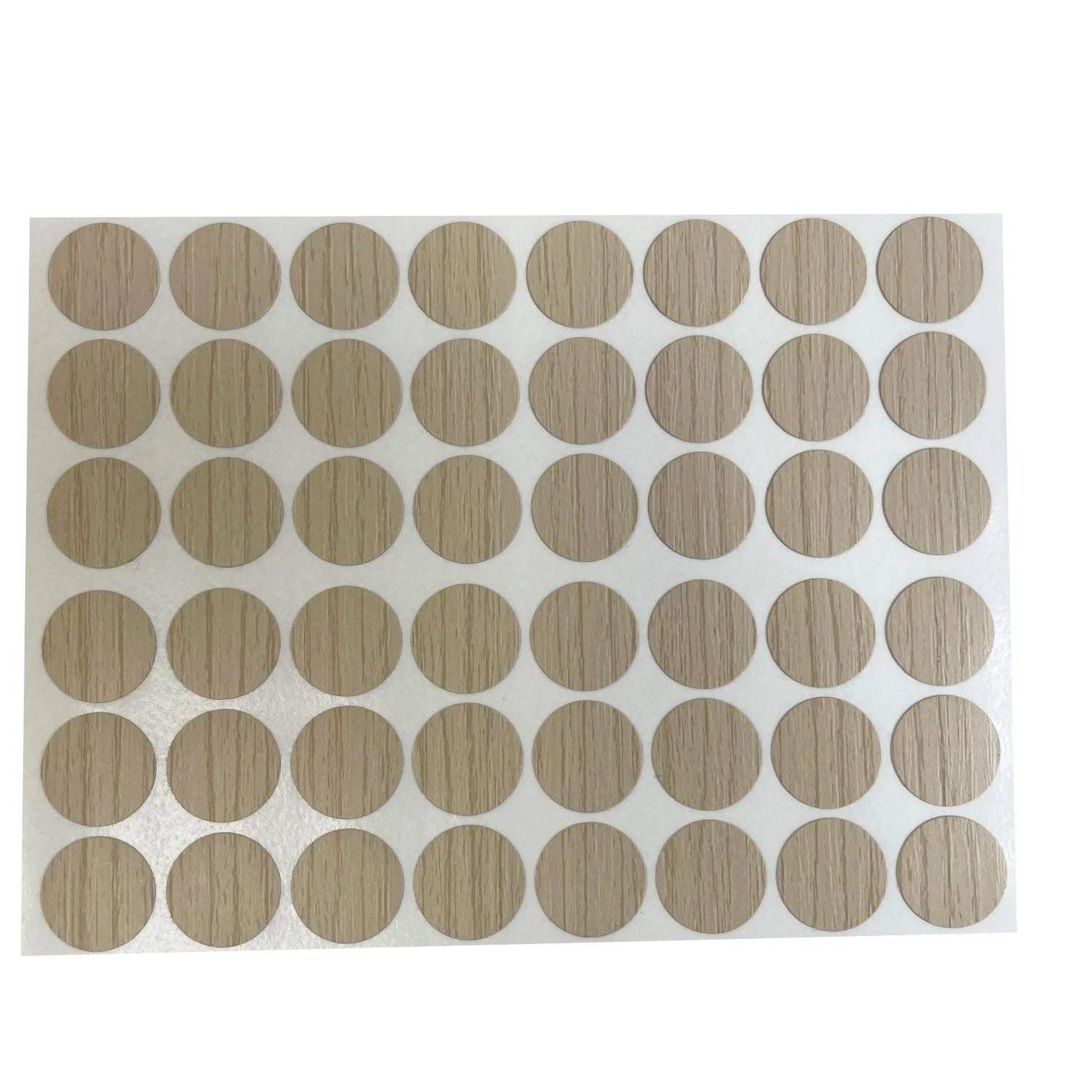 Natural Oak Screw Cap Stickers