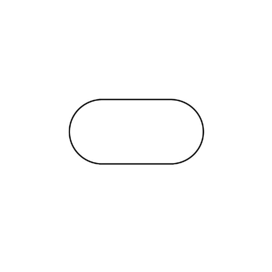 Oval Hanging Rail - Brushed Gold 4m x 30x15mm