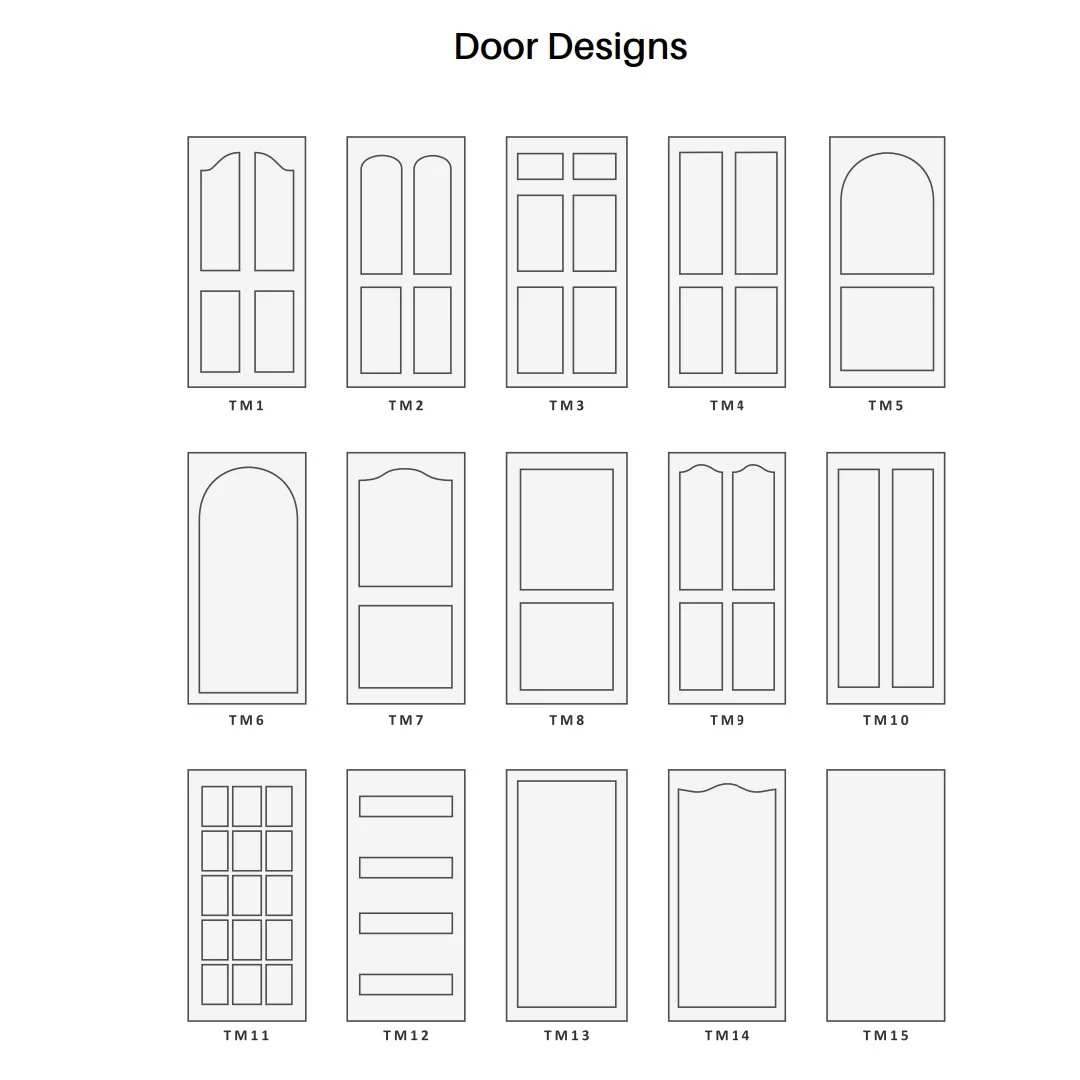 Polyurethane Painted Routered Design Wardrobe Sliding Doors Up To 2400mm Height by Trademaster - Image 7