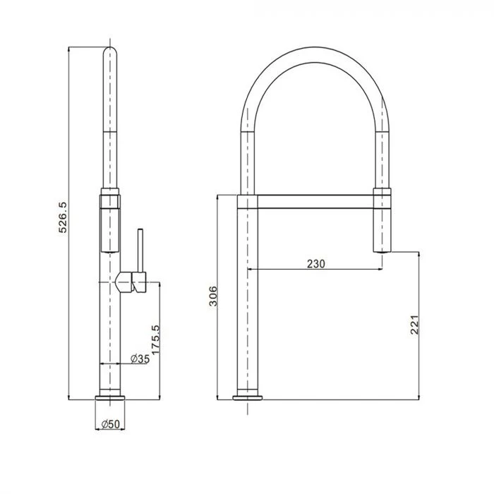 Pull Out Kitchen Mixer KM009 - Image 6