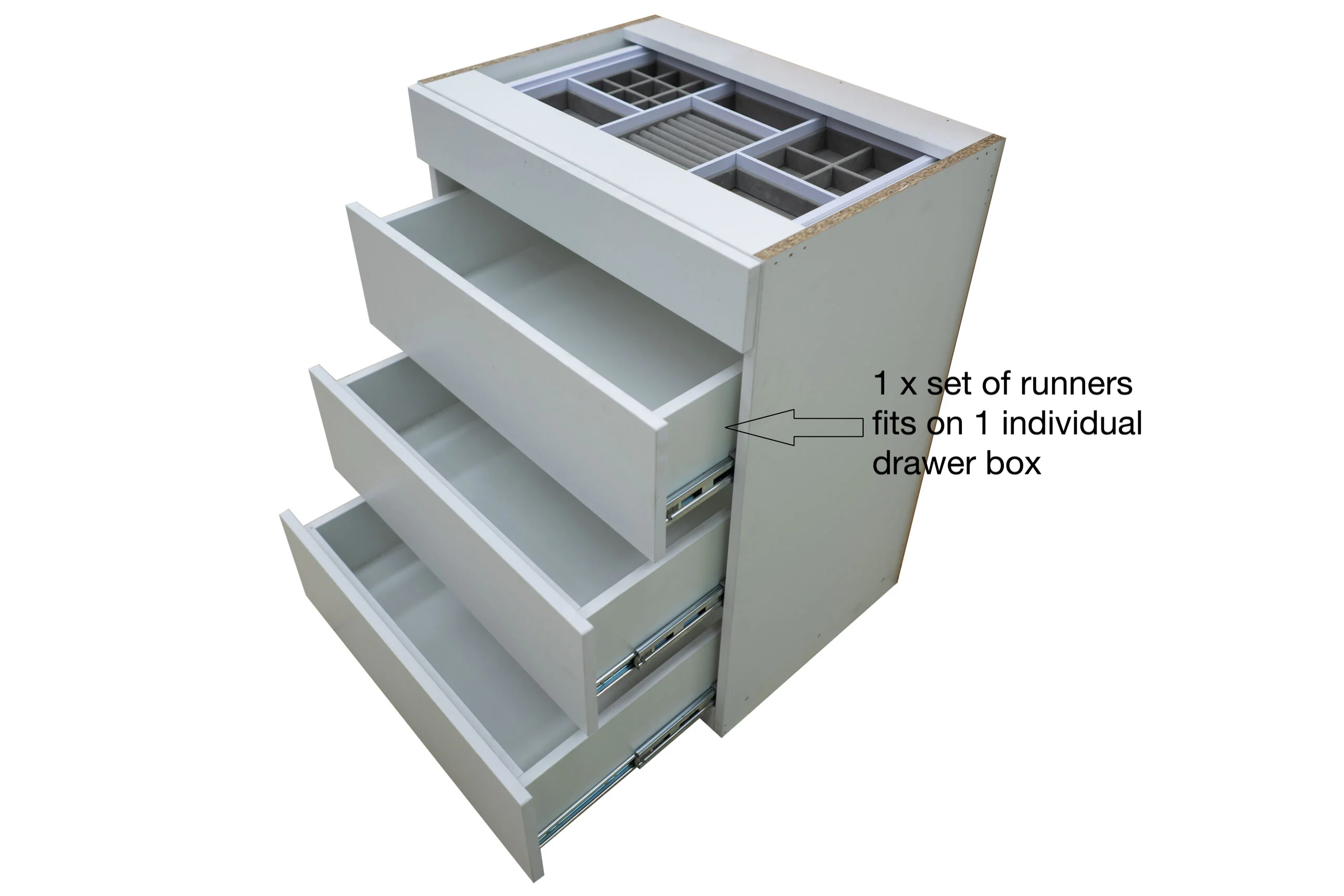 Push To Open Ball Bearing Runner 400mm - Image 4