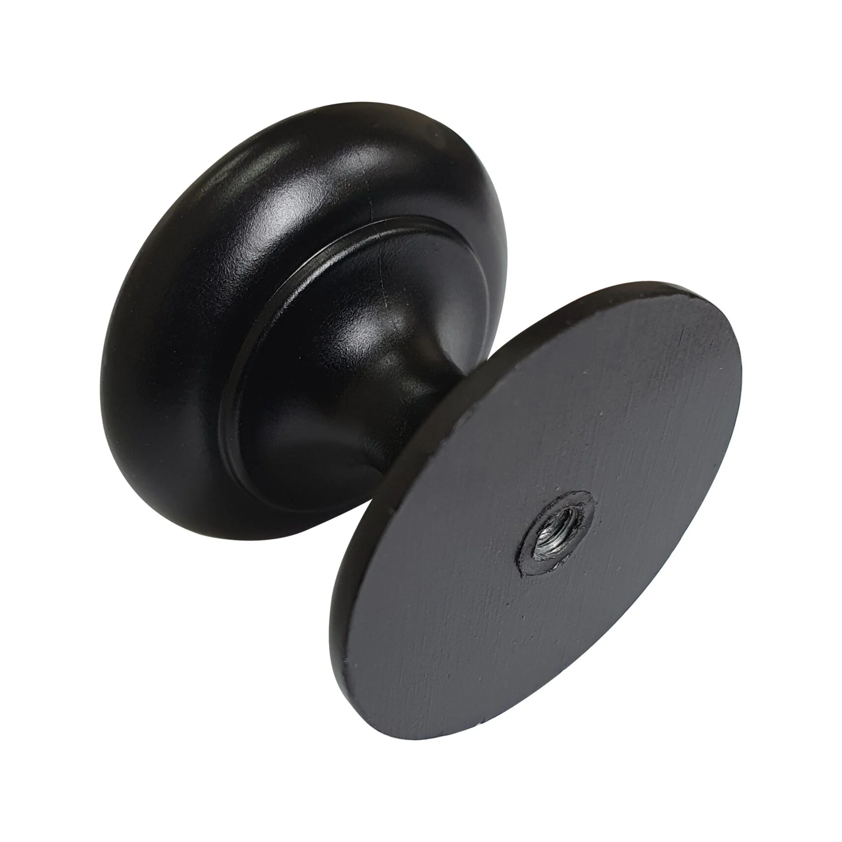 Round Black Knob Handle 32mm - Image 2