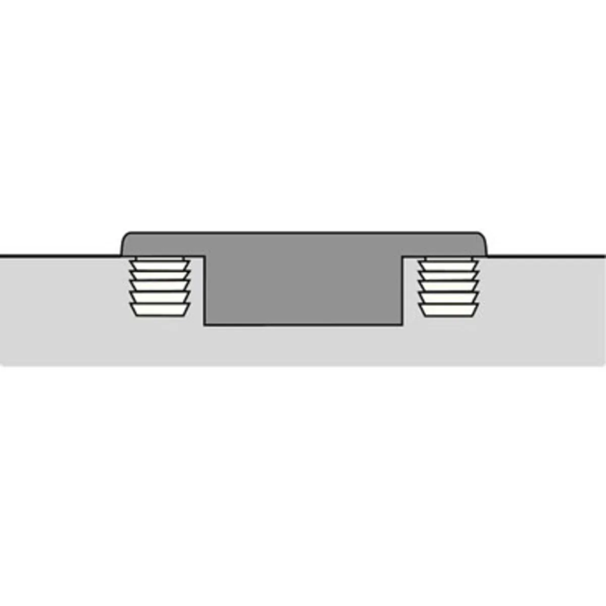 Sensys Angle Hinge W45 With Integrated Silent System (Sensys 8639i W45) Opening Angle 95° Overlay - For Pressing In - Image 4