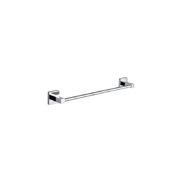 600mm Square Single Towel Rail BK502 – 600