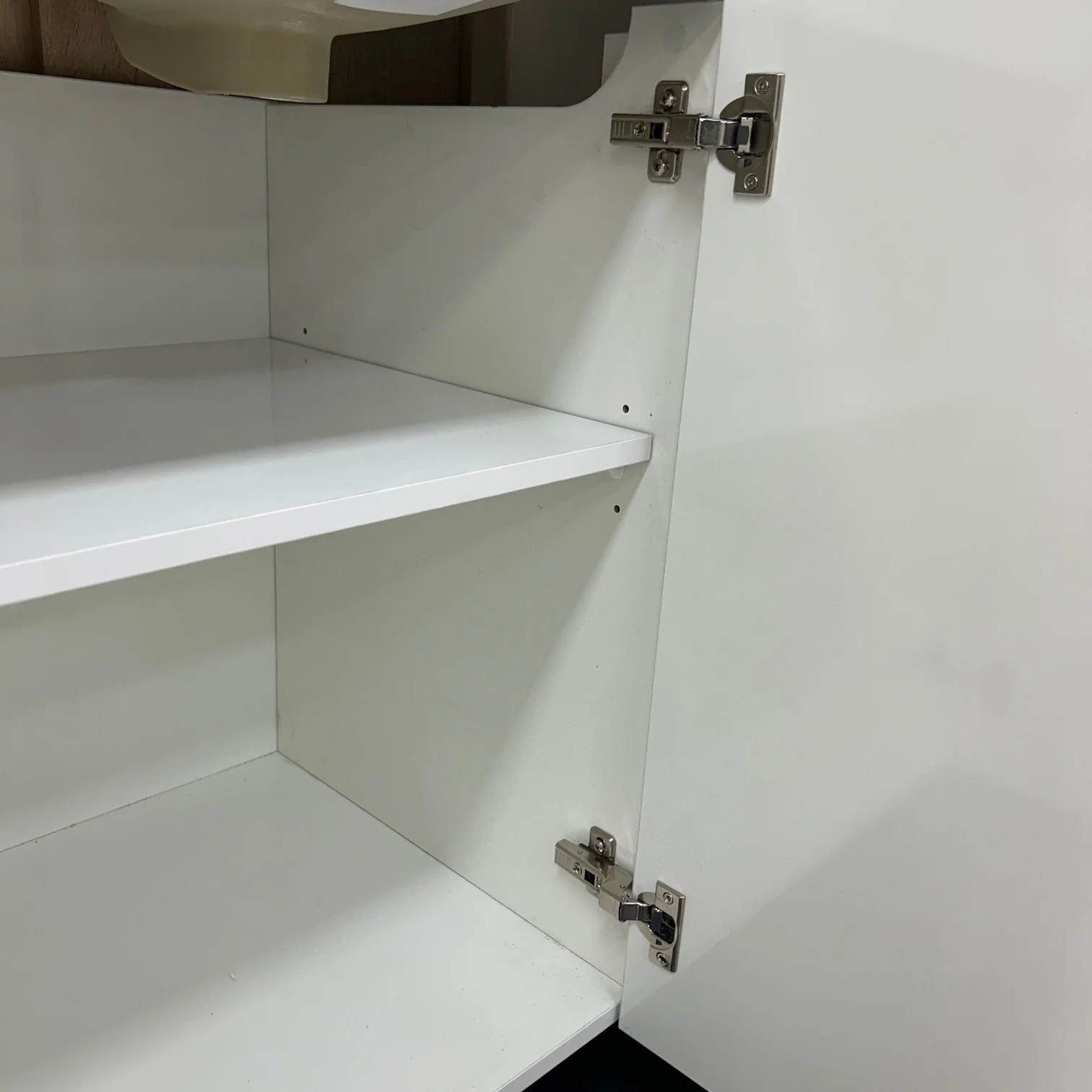 Square White Gloss Vanity 900mm - Right Side Drawers - Image 3