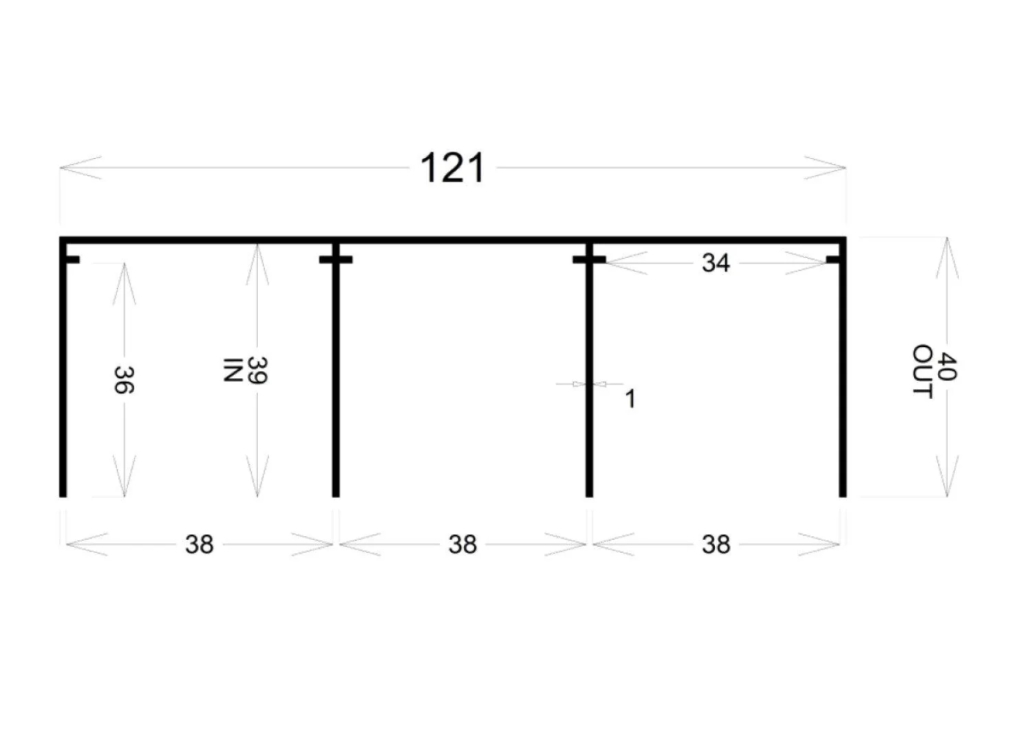 Triple Head Track Wardrobes - Image 3