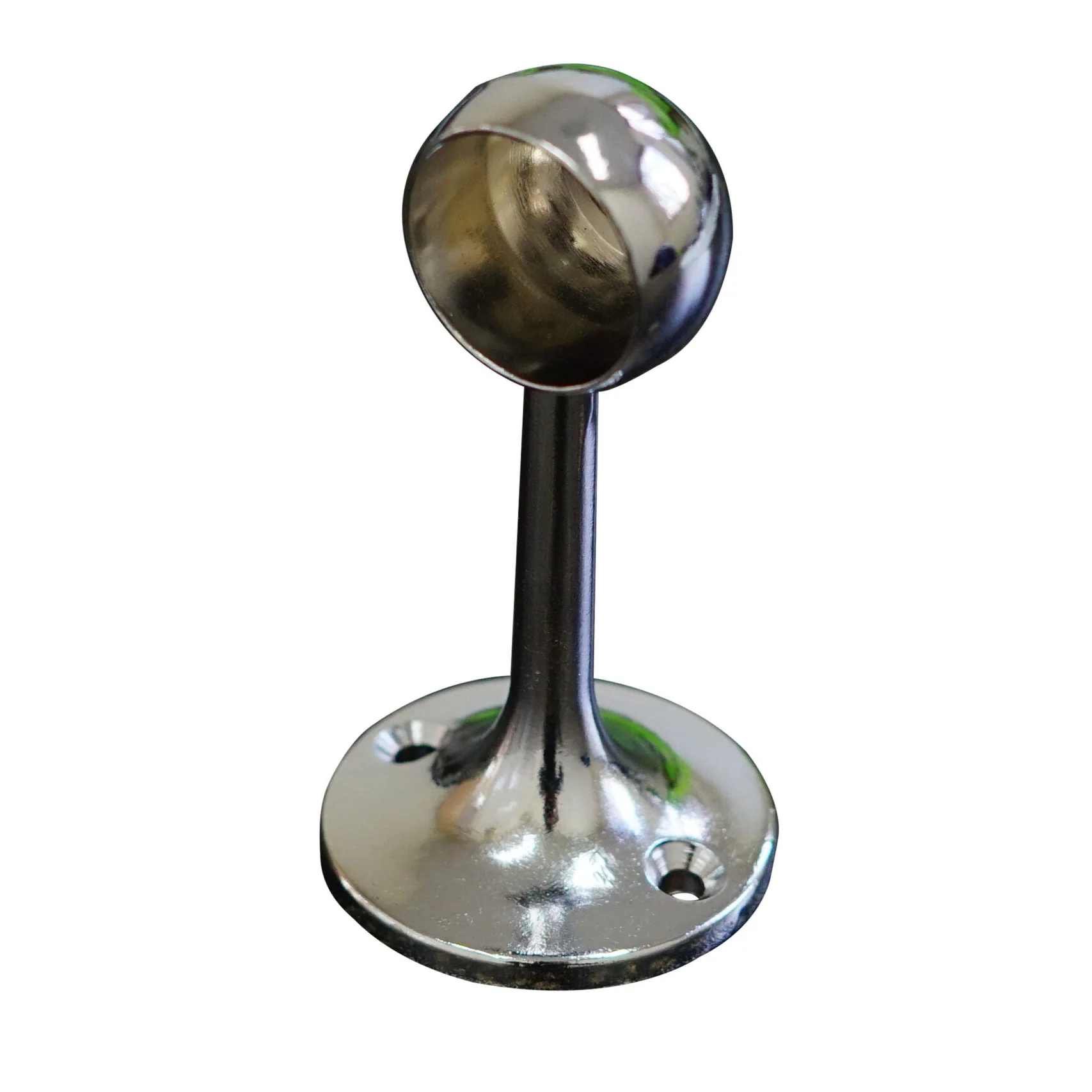 Wardrobe End Flange With Arm - Round
