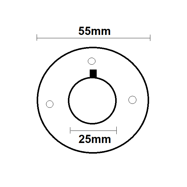 Wardrobe End Flange - Round - Image 3