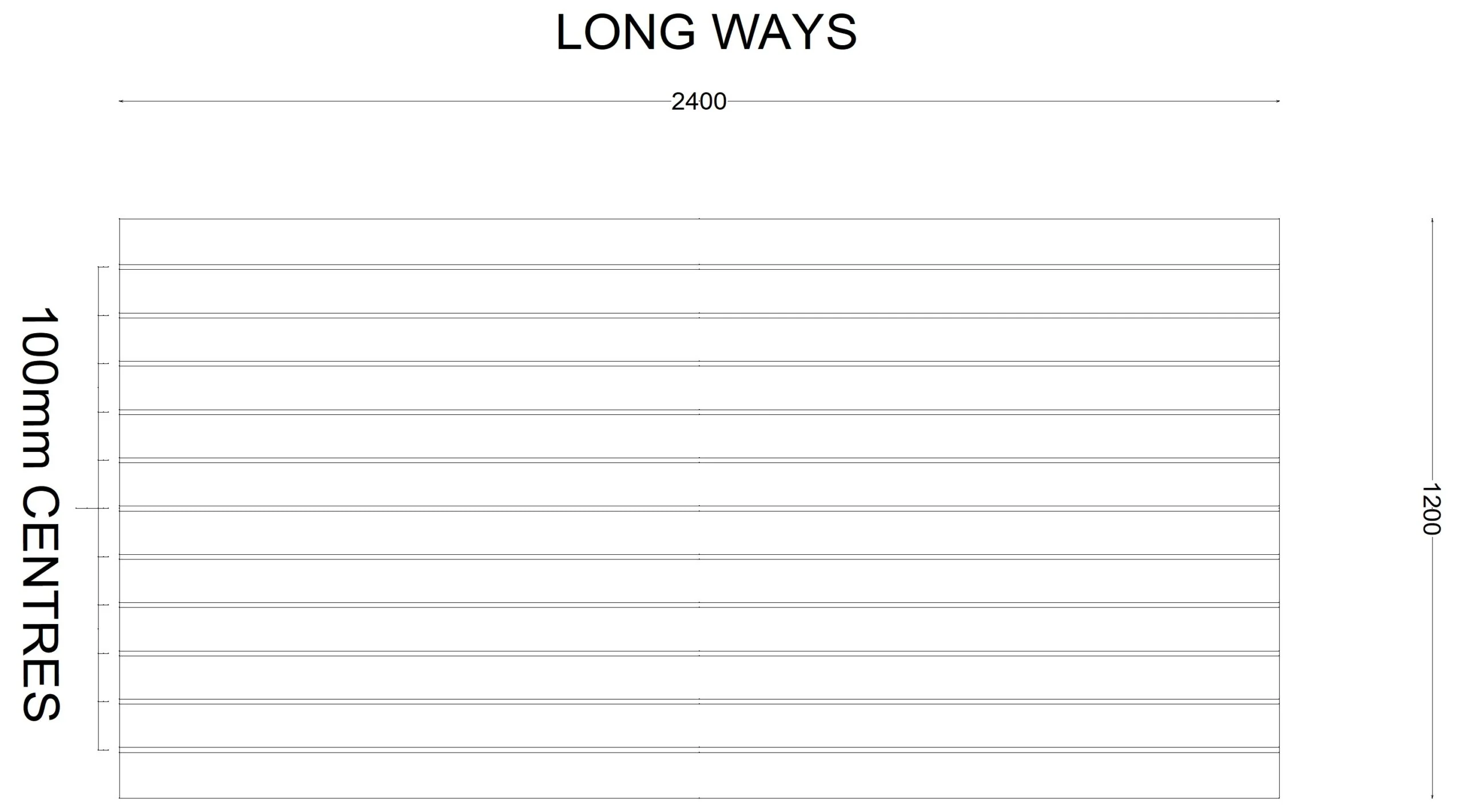 White Slatwall Panel MDF 2400x1200x18mm - Image 3